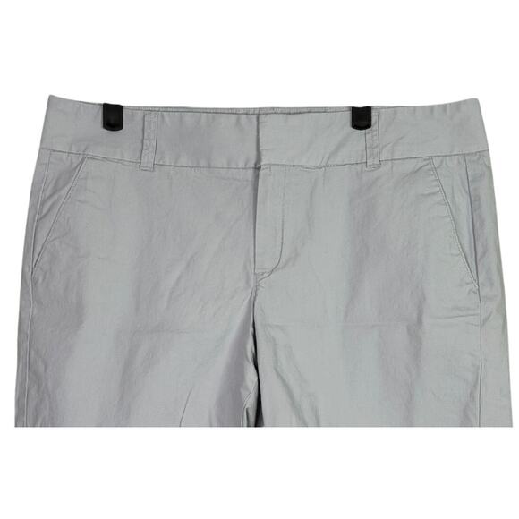 J. Crew 9" Frankie Stretch Chino Casual Mid Rise Shorts Pockets 12 Light Grey - Picture 2 of 15